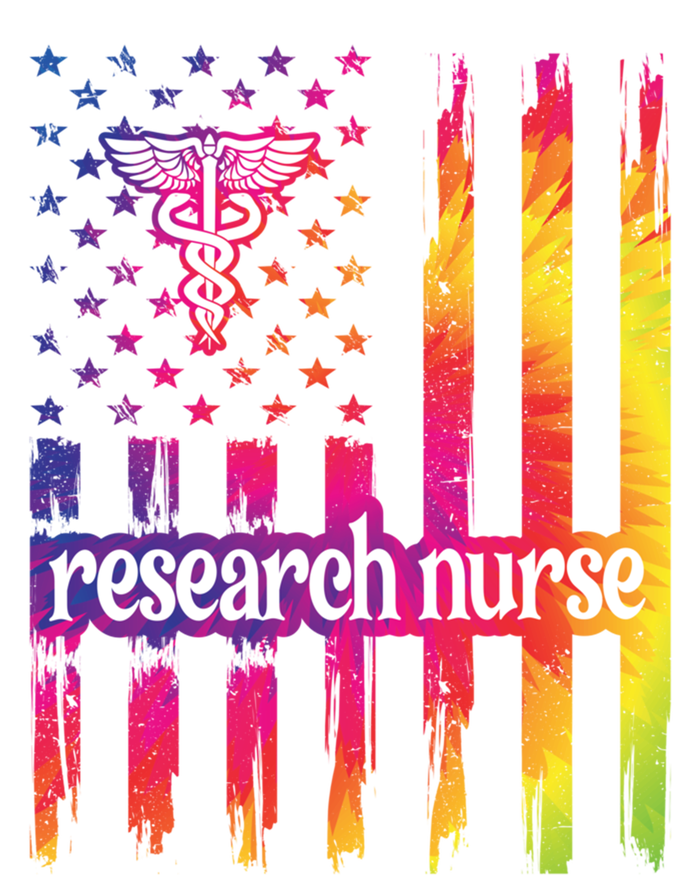 Research Nurse Us Flag Research Nursing Gift Pom Pom 12in Knit Beanie