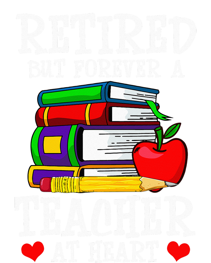 Retired But Forever A Teacher At Heart Teacher Retirement Women's Knotted Racerback Tank