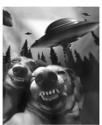 Funny Dogs Selfie With UFOs 25L Jumbo Tote