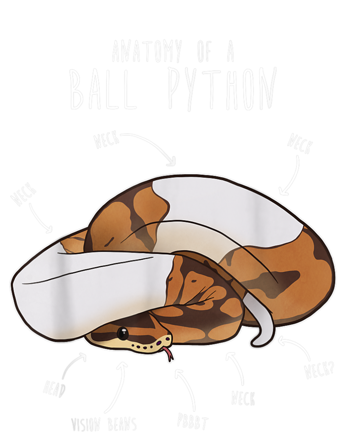 Anatomy Of A Piebald Ball Python Funny Reptile Snake Lover Toddler Fine Jersey T-Shirt