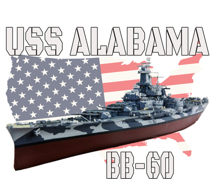 Ww2 American Battleship Uss Alabama Bb60 Warship Veterans Cool Gift Long Sleeve Shirt