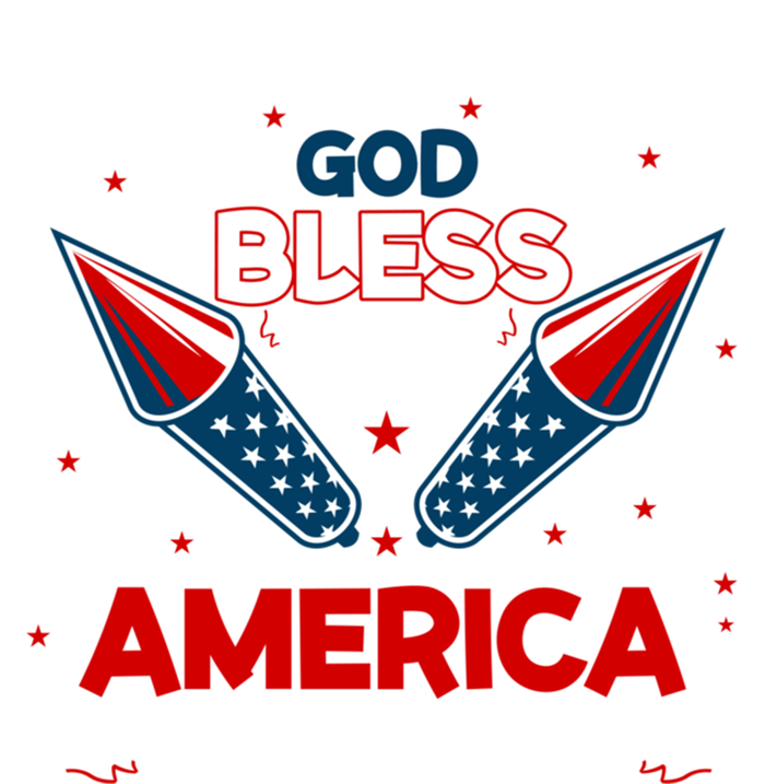 4th July Fireworks S Party Family God Bless America Cool Gift T-Shirt