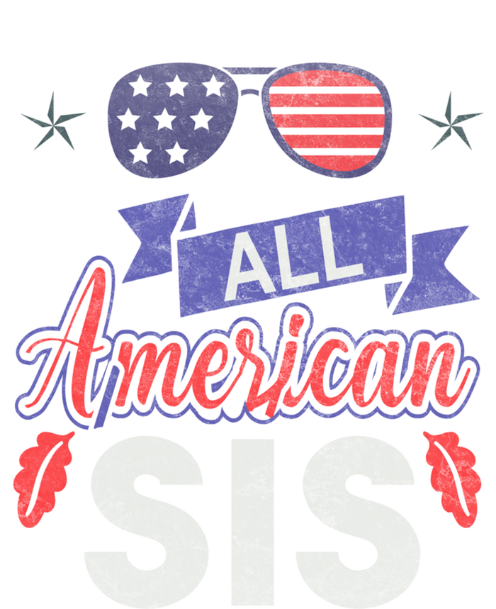 4th Of July All American Sis Tee Family Matching Sunglasses Gift Magnet