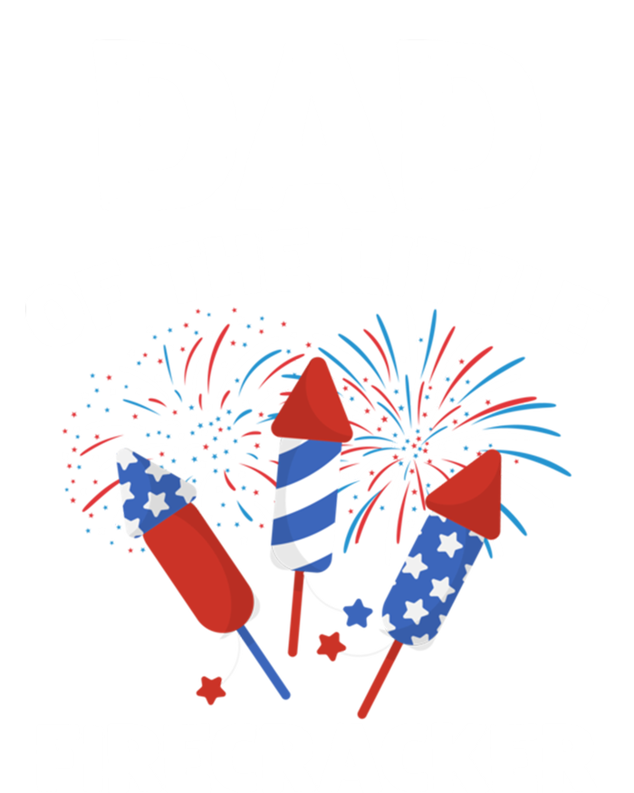 4th Of July Birthday Dad Of The Little Firecracker Funny Gift Ladies Long Sleeve Shirt