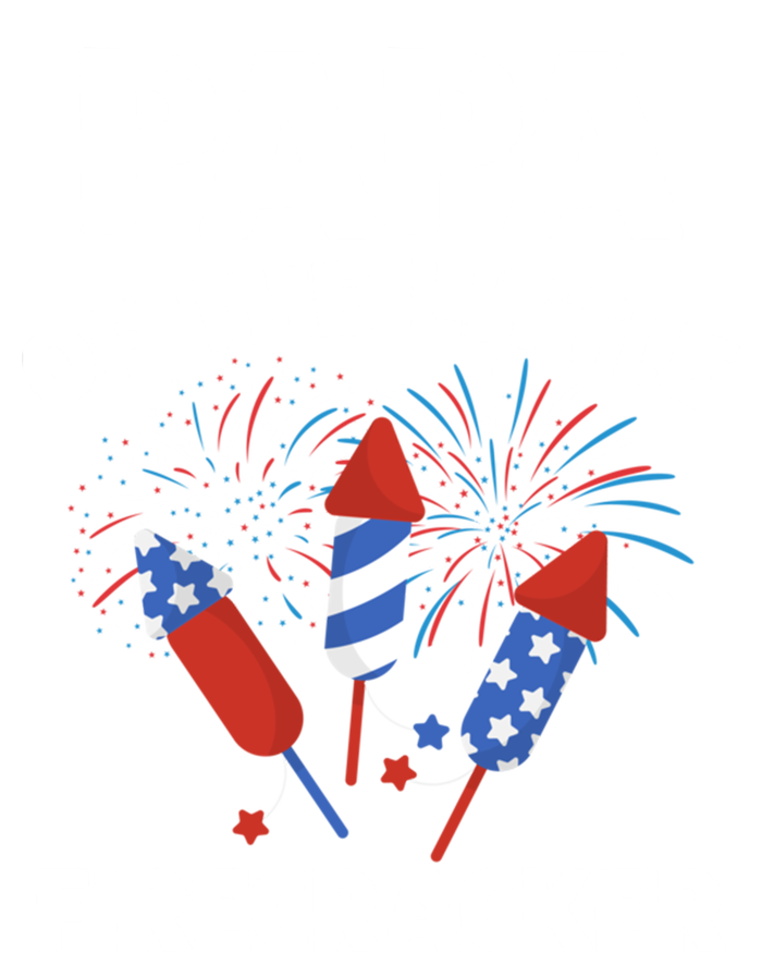 4th Of July Birthday Papa Of The Little Firecracker Funny Gift T-Shirt