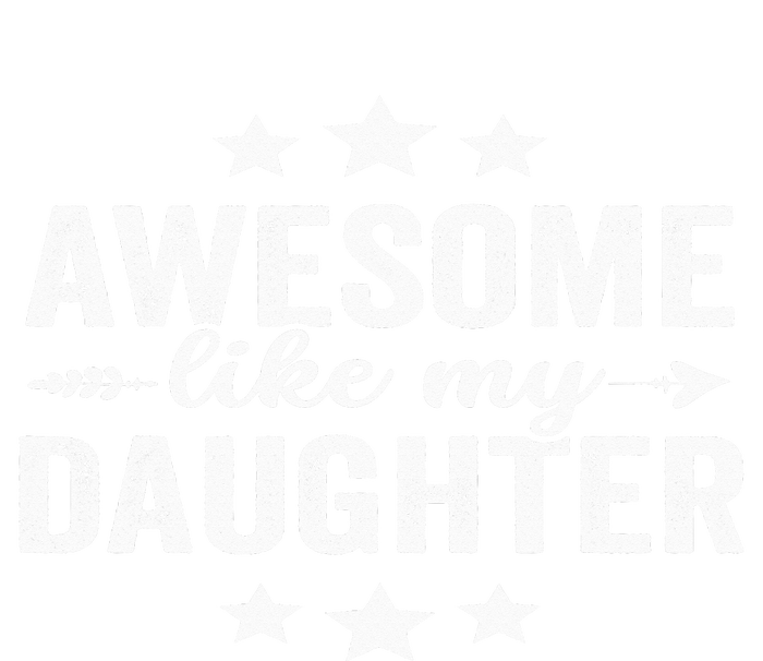 Awesome Like My Daughter Funny Fathers Day Dad Vintage Women's Crop Top Tee