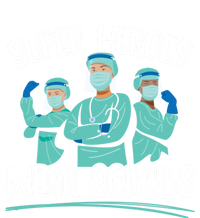 Super Heroes Wear Scrubs Nurse Great Gift Women's Racerback Tank