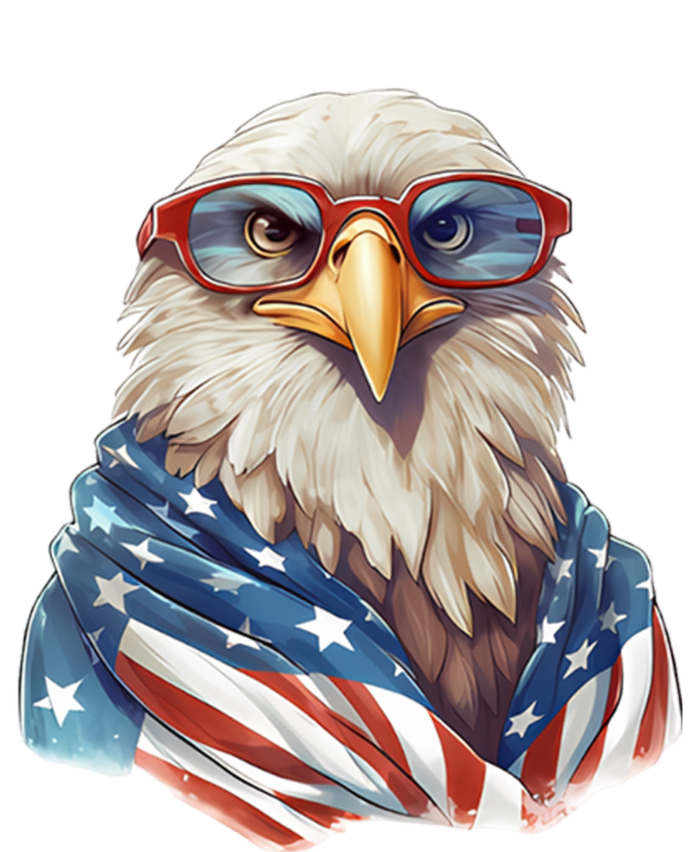 Patriotic Eagle 4th Of July Clipart Ladies Long Sleeve Shirt