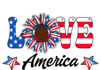 4th Of July Love America Sunflower Patriotic Us Usa Flag Cute Gift Poster