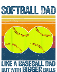 Softball Dad Like A Baseball Dad But With Bigger Balls Gifts Platinum Collection Golf Towel