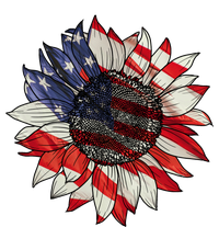 American Flag Sunflower 4th Of July T-Shirt