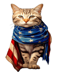 Patriotic Cat 4Th Of July USA American Flag T-Shirt