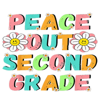 Peace Out Second Grade Cute Groovy Last Day Of 2Nd Grade Kids Tie-Dye T-Shirt