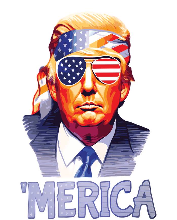 Trump Merica Donald Trump Funny 4th Of July Merica T-Shirt