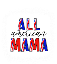 All American Mama 4th Of July Bleached Tie Dye American Flag Gift Women's Flannel Pajama Set