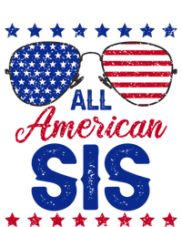 All American Sis 4th Of July Usa Flag Sister Family Matching Funny Gift Doggie Tank