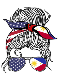 American Filipina Patriot Flag Philippines Grown Gift Poster