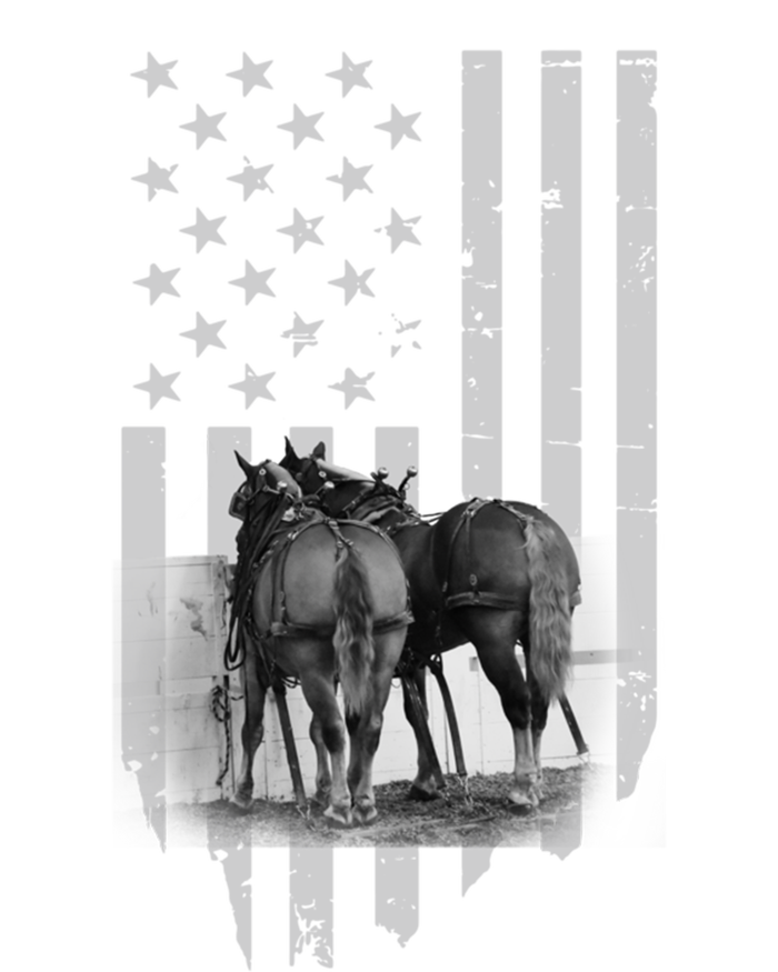 American Flag Belgian Draft Horses Gift For Farmer Meaningful Gift Kids Hoodie