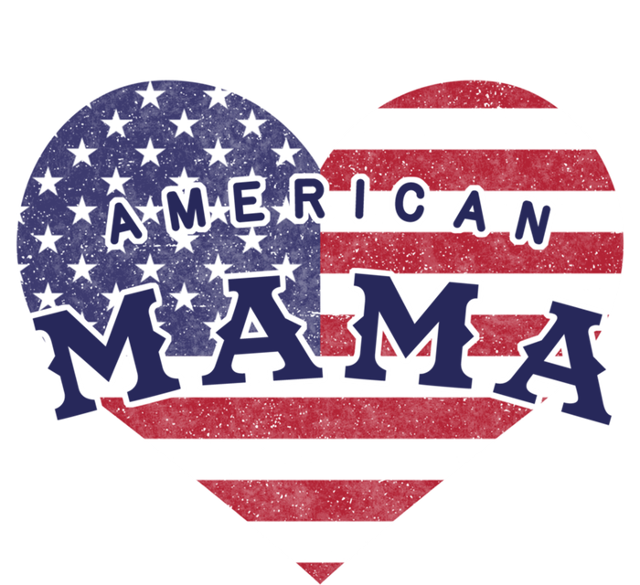 American Mama Meaningful Gift 4th Of July Usa Flag Heart Cute Gift Toddler Hoodie