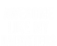 Awesome Like My Daughters Funny Gift Funny Fathers Day Dad Cute Gift Women's Tri-Blend 3/4-Sleeve Raglan Shirt