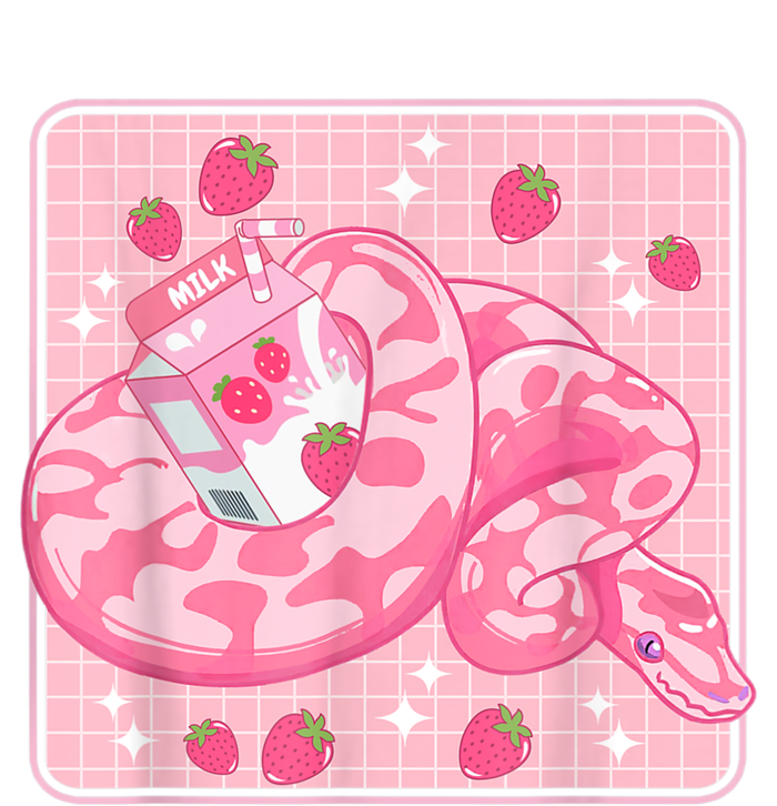 Cute Pink Strawberry Milk Snake Kawaii Ball Python T-Shirt