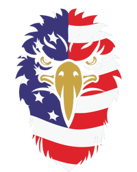 4th Of July Bald Eagle With American Flag Toddler Sweatshirt