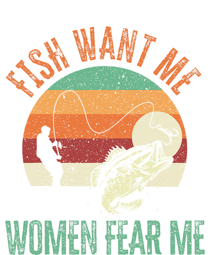 Cute Fish Want Me Fear Me Fishing Fisherman Angler PosiCharge Competitor Tank