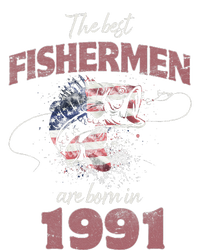 Cute Fisherman 32 Year Old Fishing Fisherman 1991 32nd Birthday T-Shirt