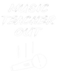 Retired Music Teacher Out Retirement Mic Drop End Of Year Tote Bag