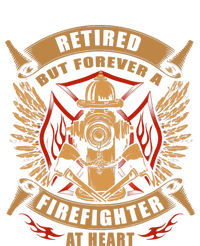 Retired But Forever Firefighter At Heart Retirement Pom Pom 12in Knit Beanie