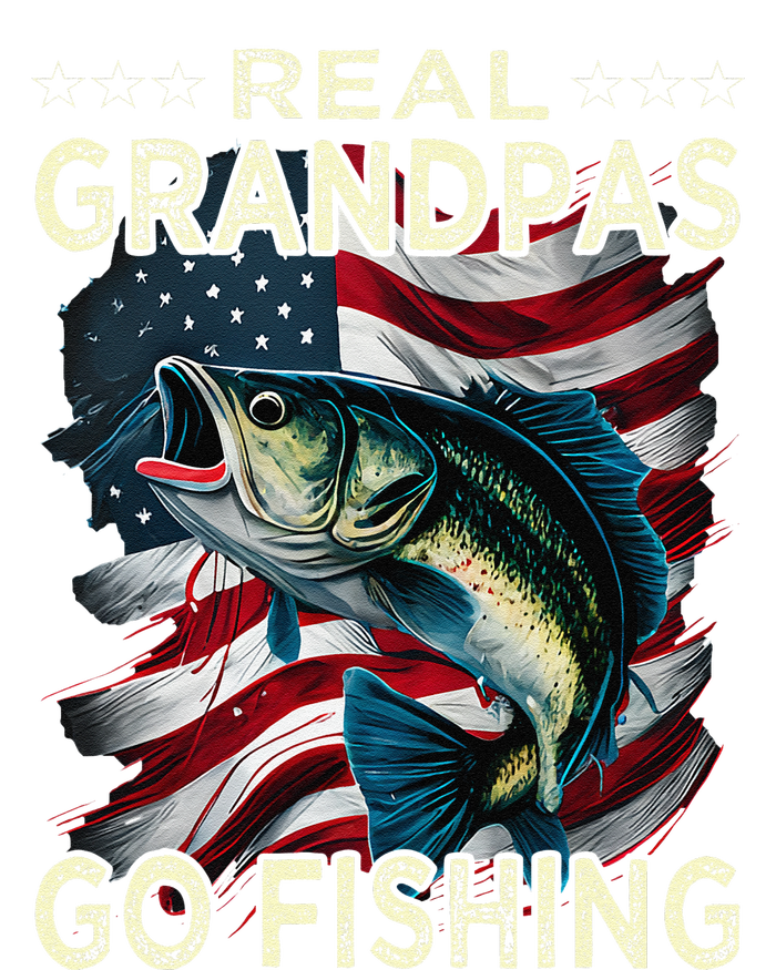 Cute Real Grandpas Go Fishing Largemouth Bass T-Shirt