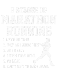 6 Stages Of Marathon Running Funny Runner Gift Kids Hoodie