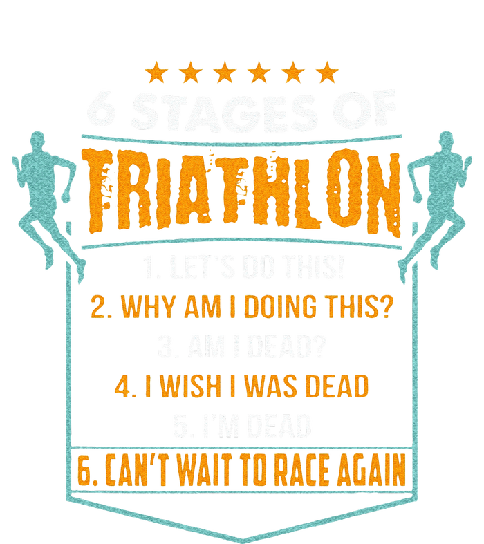 6 Stages Of Triathlon Funny I Triathletes Gift Idea Mesh Reversible Basketball Jersey Tank