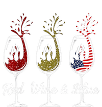 Red Wine & Blue 4th Of July Wine Red White Blue Wine Glasses Tank Top