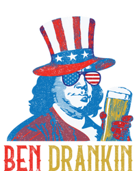 Ben Drankin Beer Benjamin Franklin 4th Of July Usa Flag Gift Ladies Long Sleeve Shirt