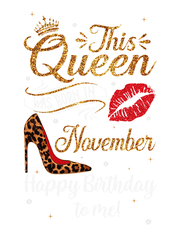 Leopard This Queen Was Born In November Happy Birthday To Me Women's Fleece Hoodie