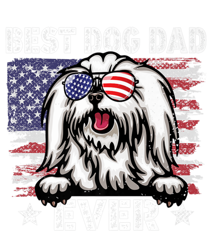 Best Maltese Dad Ever American Flag Fathers Day Gift T-Shirt