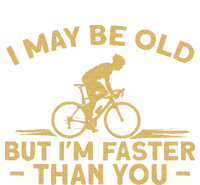 Bicycle Bike I May Be Old But IM Faster Than You Cyclist Pom Pom 12in Knit Beanie