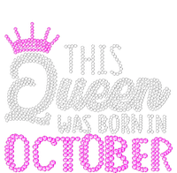 This Queen Was Born In October Birthday Pink Diamond Crown Pajama Set