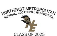 Northeast Metropolitan Regional Vocational High School Class Of 2025 Valucap Bio-Washed Visor