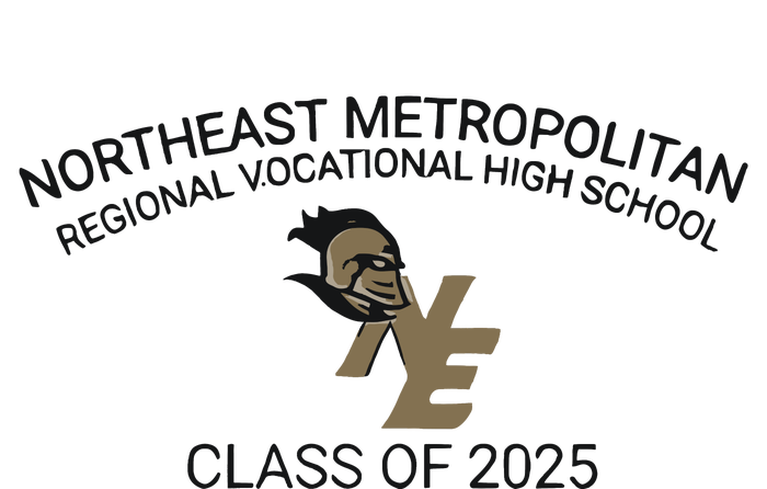 Northeast Metropolitan Regional Vocational High School Class Of 2025 Valucap Bio-Washed Visor