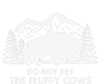 Funny Buffalo Bison Do Not Pet The Fluffy Cow Grommeted Golf Towel