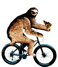 Sloth Riding A Bicycle Eating Pizza  Fatbike Yupoong Adult 5-Panel Trucker Hat