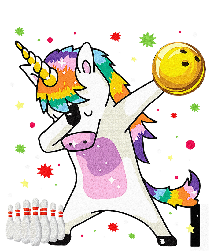 Dabbing Unicorn Bowling Funny Bowling Boy Girl Grommeted Golf Towel