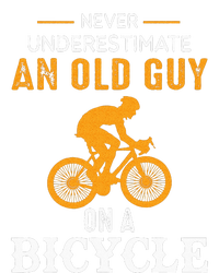 Never Underestimate An Old Guy On A Bicycle Funny Cycling Cooling Performance Crew T-Shirt