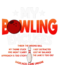 Funny Bowling Excuses Saying Gift Bumper Sticker