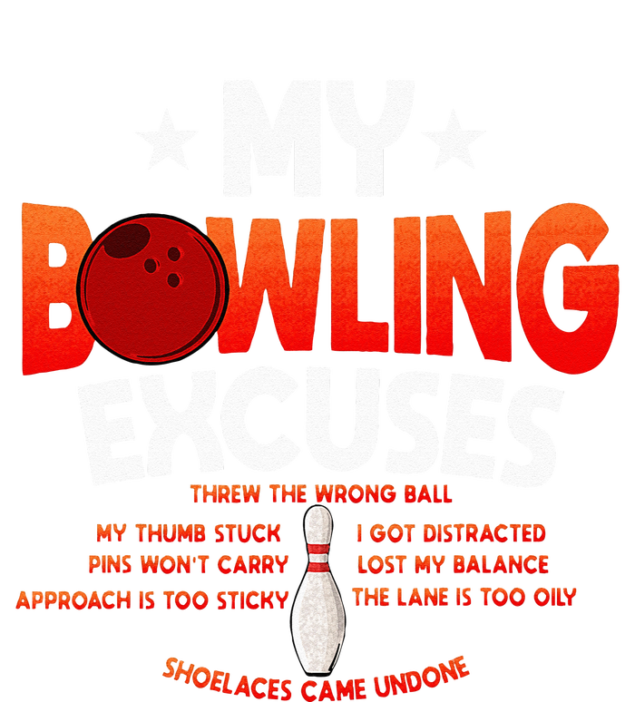 Funny Bowling Excuses Saying Gift Bumper Sticker