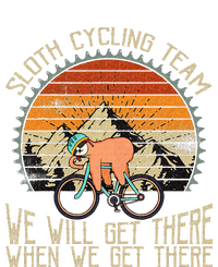 Sloth Cycling Team We Well Get There When We Get There T-Shirt