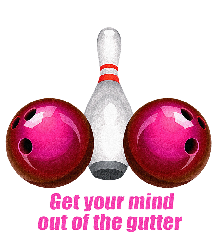 Funny Bowling Women Mind Out Of The Gutter Kids T-Shirt