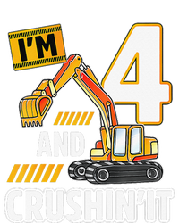 4 year old vehicles construction excavator Birthday 4th T-Shirt